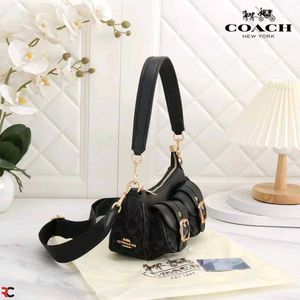 COACH ASHTON BAGUETTE BAG WITH 2 BELTS*