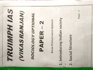 Truimph IAS sociology notes