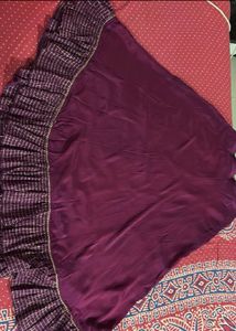 Elegant Purple Ethnic Skirt