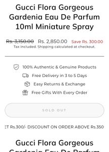 Zara Gardenia Bloom Perfume DECANT (10ml)