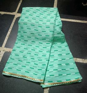 Trendy Green Lightweight Saree for Women