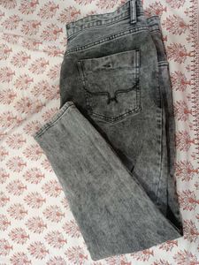 Stylish Charcoal faded jeans