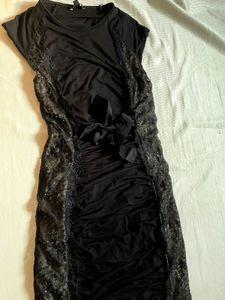 Elegant Black Lace Dress