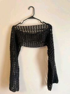 crochet mesh shrug/sleeve/bolero