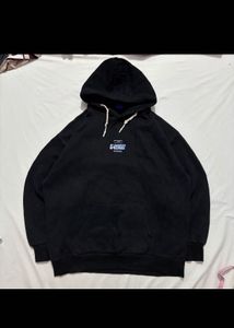 Graphic Print Black Hoodie