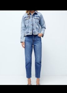 BRAND NEW Zara high Waist Straight Jeans