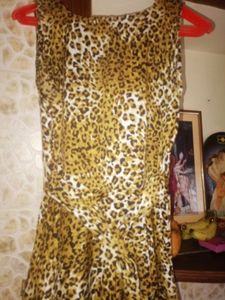 Rayon Kurti / And Cheetah Printed Long Frock.