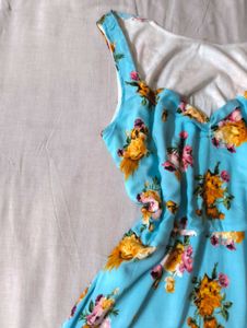 summer i turned pretty coded blue floral sundress