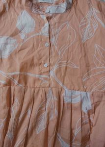 Peach Floral Top