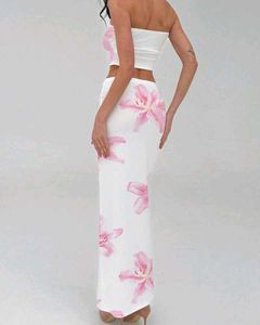 Prettiest White Floral Co-Ord Set🎀💗