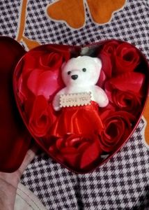 Red Heart-Shaped Keepsake Box