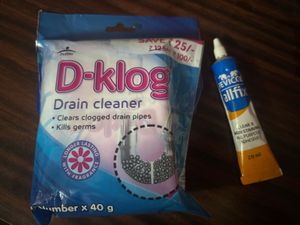 drain cleaner sealed pack and fevicol