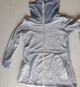 Aventura Brand Rolled Up Coller Hoodie Blue(M)