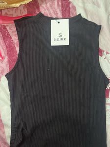 Sleeveless Black Top