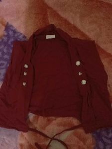 maroon cauler jaket