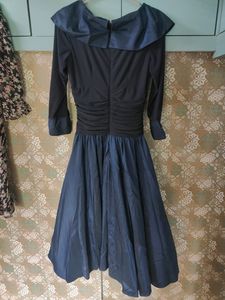 R And M Richards Navy Blue Dress