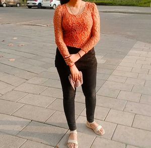 Vintage Coral Red Dress