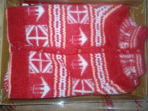 Red Patterned Sweater