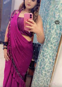 Elegant Purple Saree