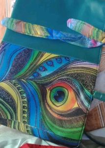 Peacock Print Tote Bag