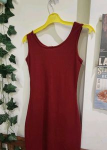 Burgundy Bodycon Dress