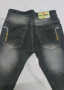 Stylish Distressed Gray Jeans