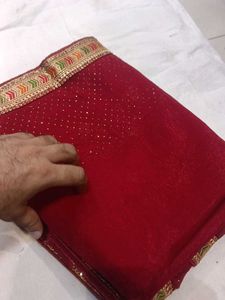 Elegant Maroon Saree