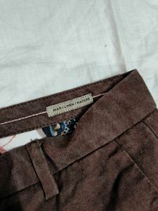 Lyocell Brown Shorts