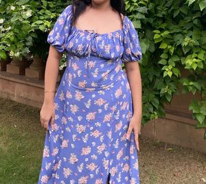 A-line Floral Dress