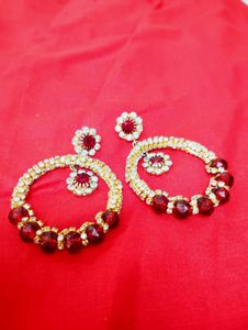 Red Golden Earrings ❤️💛