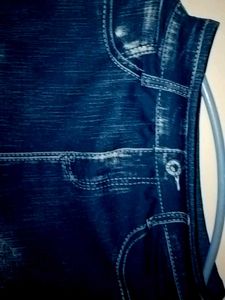 Leggings Design Jeans In Navy Blue Colour 💗