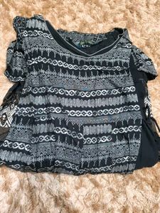 Elegant Black Printed Kurta Set