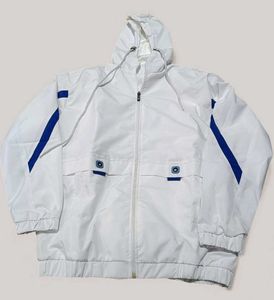 White & Blue Zip-Up Jacket, XL SIZE