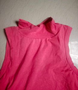 High Neck Crop Top