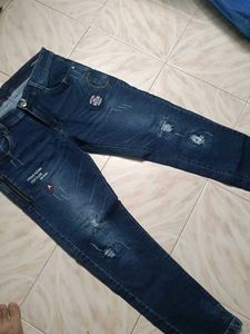 Stylish Dark Blue Denim Jeans
