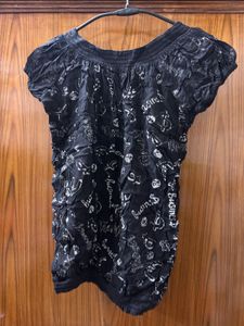 Korean shoulder less top