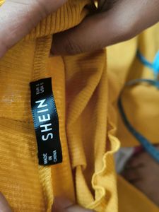 Shein Designer Mustard Top