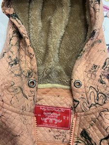 Floral Print Hoodie Jacket