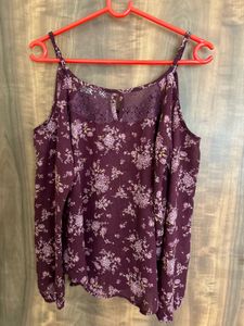 Rich Plum Boho Top