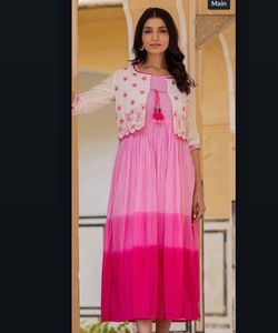 Pure cotton jacket Embroidered Dress