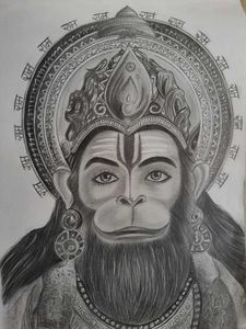 Hanuman ji sketch ✨️♥️🙏🏻