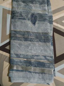 Elegant Blue Patterned Saree