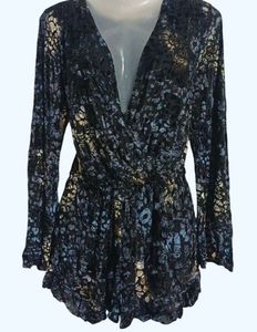 Honey Punch Velvet Playsuit
