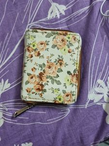Floral Zip-Around Wallet