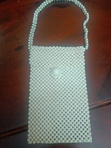 Vintage Beaded Cell Phone Bag