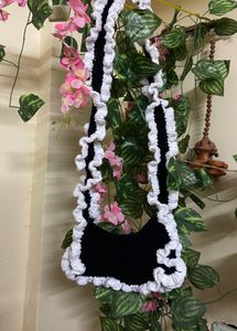 Black Ruffle Bag