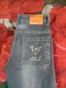 Embroidered Denim Jeans