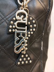 Guess Black Quilted Handbag