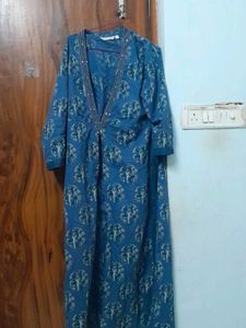 Blue Printed Kurta