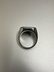 Square Silver Statement Ring